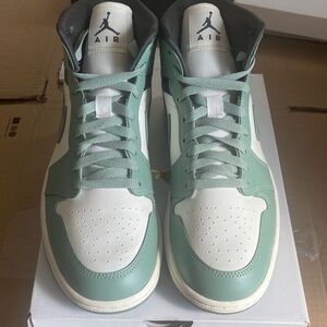 Jordan Women's Mint and White Sneakers